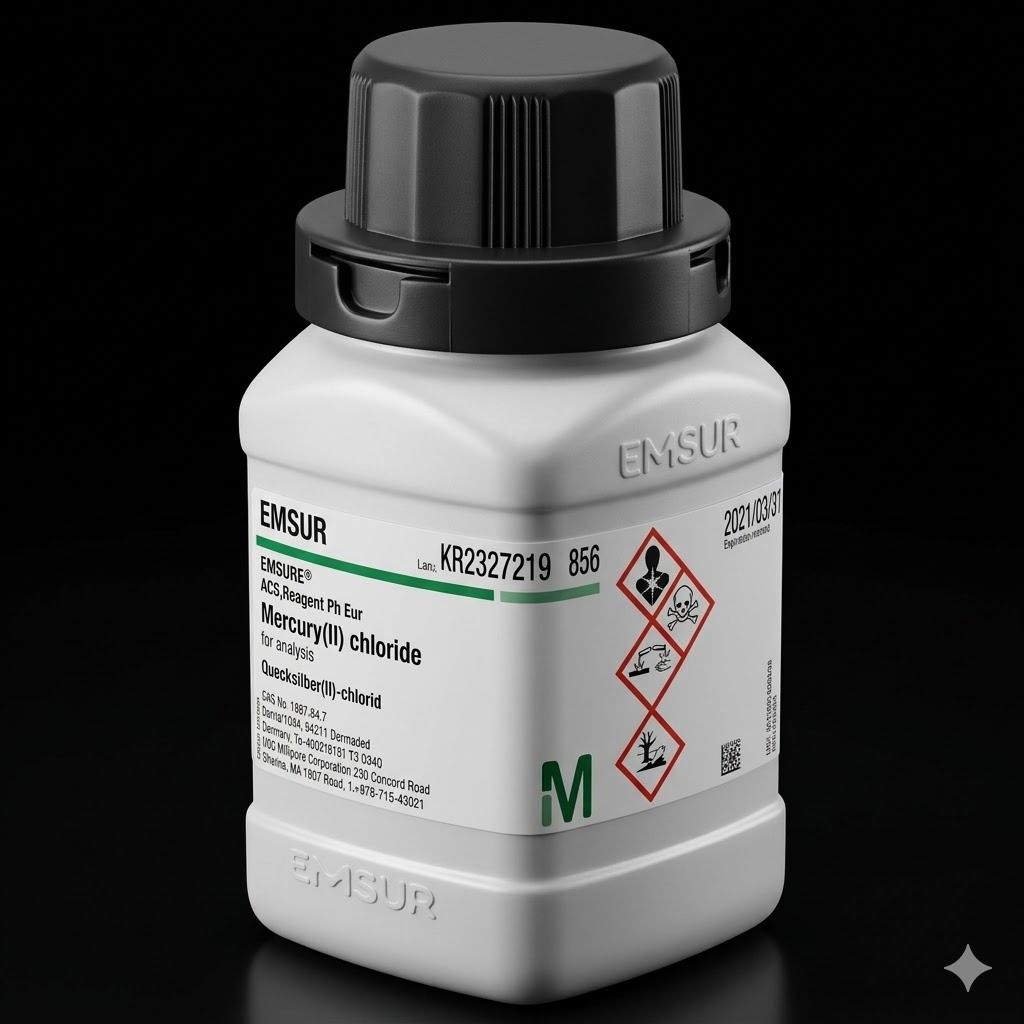 Mercury (II) Chloride for analysis 104419 5gr