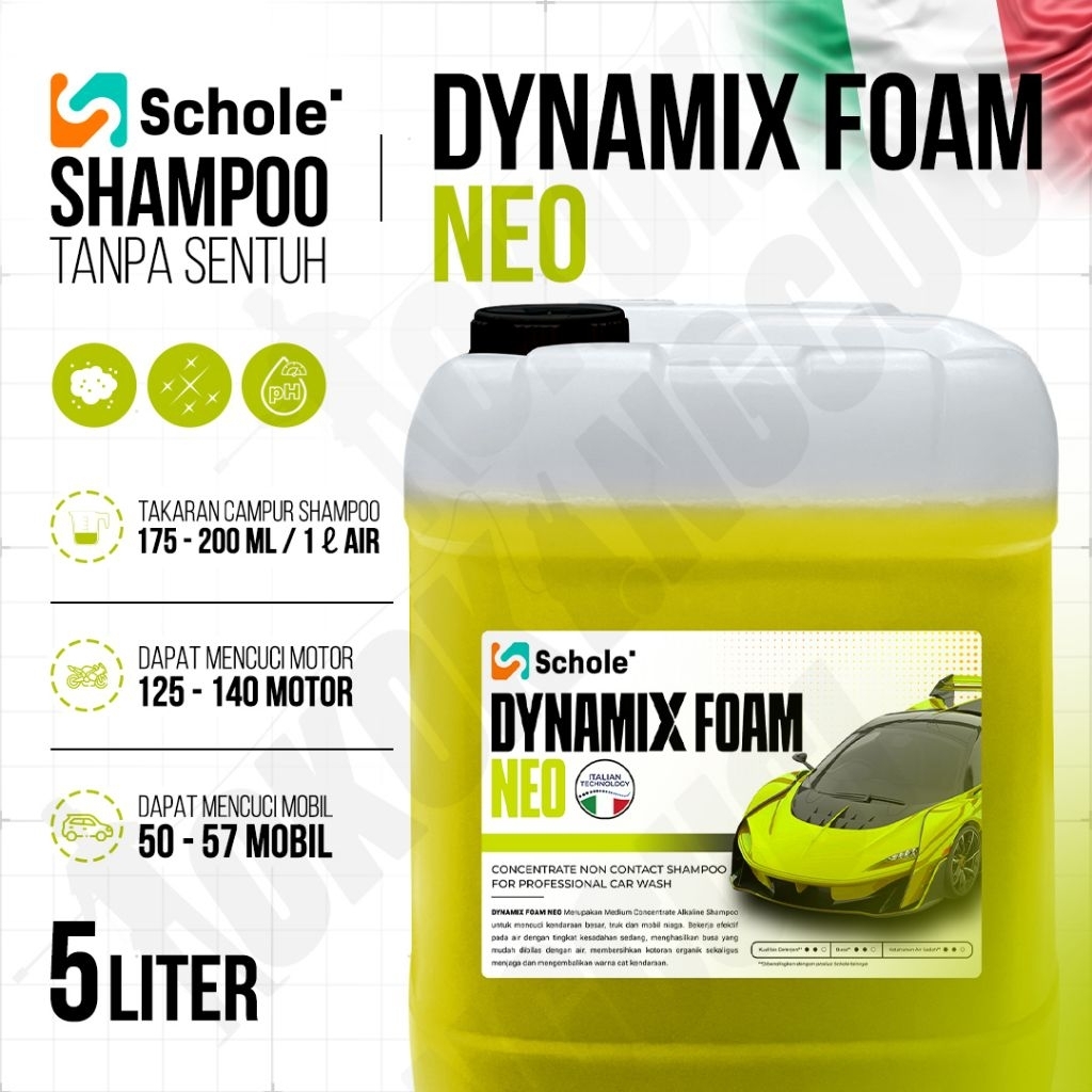 SURABAYA KIRIM TGGL 14 - Schole dynamix foam NEO 5 Liter - touchless shampoo - sabun tanpa sentuh - 