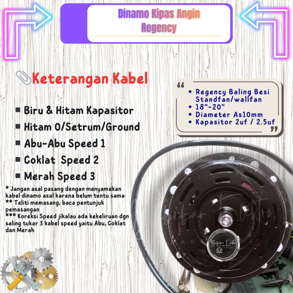 Dinamo Kipas Angin Tornado Regency