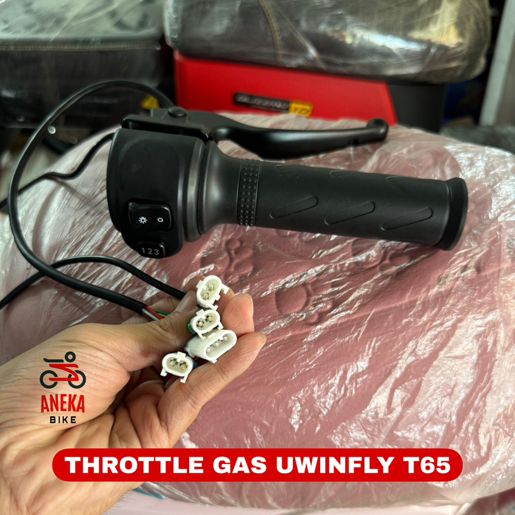 THROTTLE GAS HANDLE REM ORIGINAL UWINFLY T65L BISA UNTUK D60 D65 M60 D70 D75 JUGA PERHATIKAN SOCKET 