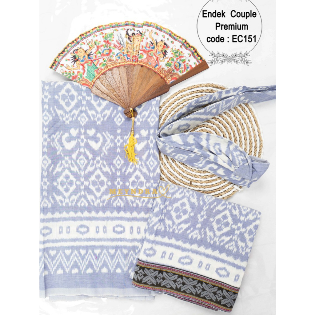 MEYNDRA BUSANA-- Endek Saput Udeng / Endek Coupel  Kamen+Saput Udeng / Udenga Setengan Jadi