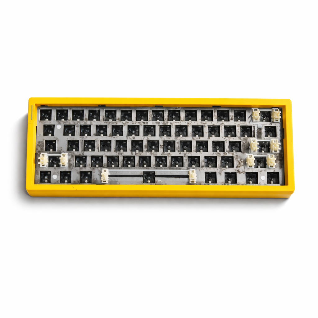 Barebone Keyboard Zuoya GMK61 + Keycaps Honey Milk
