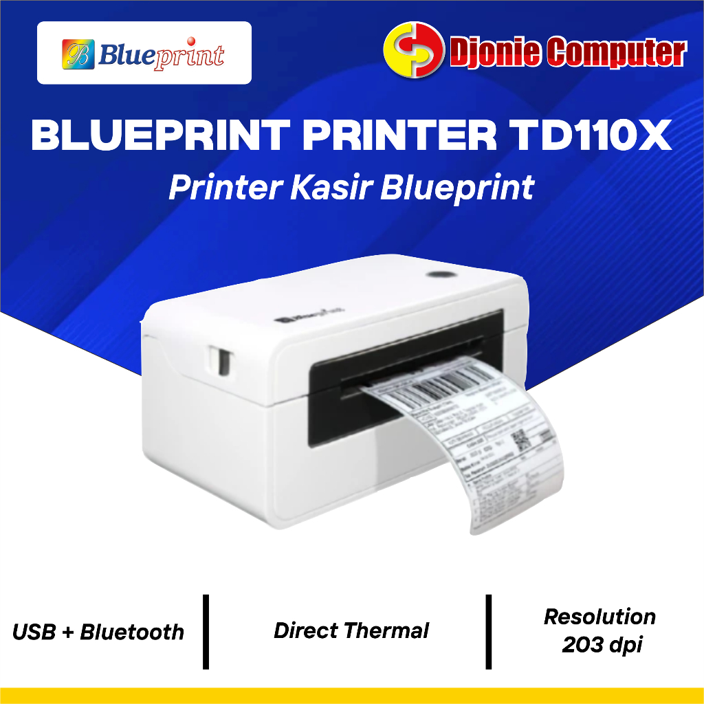 Blueprint Printer Barcode TD110X