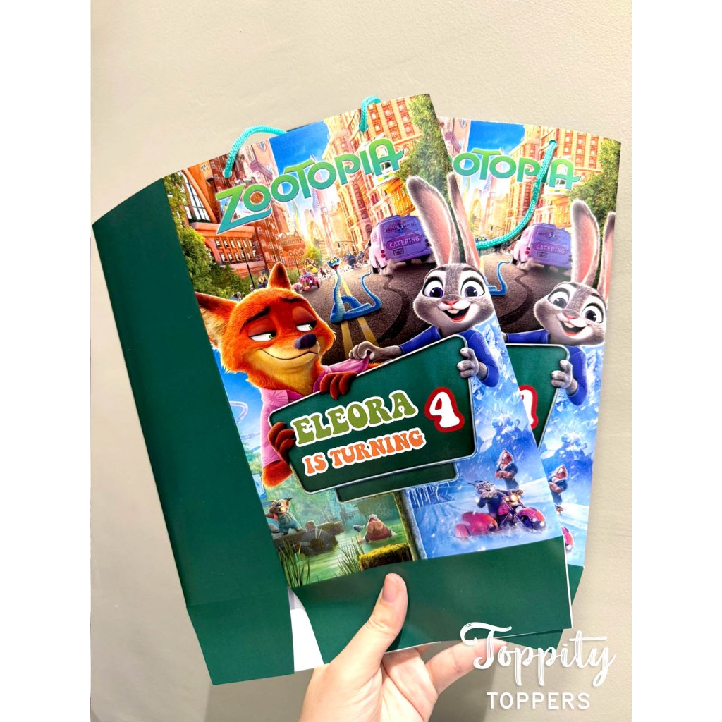 Paperbag tas goodie bag Zootopia