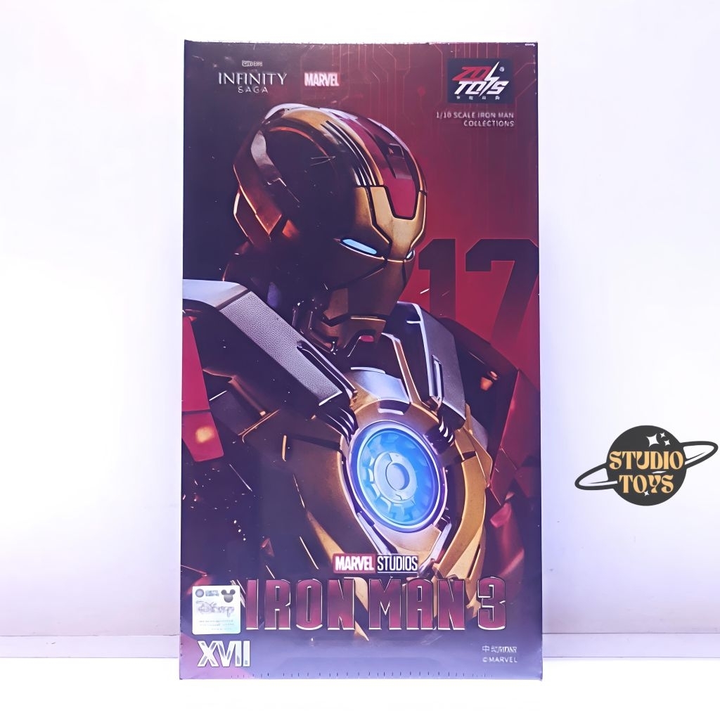 ZD Toys Marvel Licensed 1/10 Iron Man 3 MK Mark 17 XVII Heartbreaker