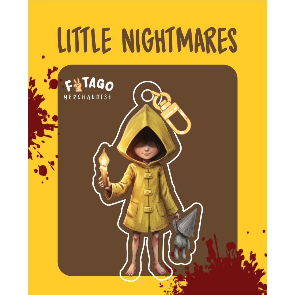 Little Nightmare Keychain Charm Gantungan Kunci Six Mono Little Nightmare