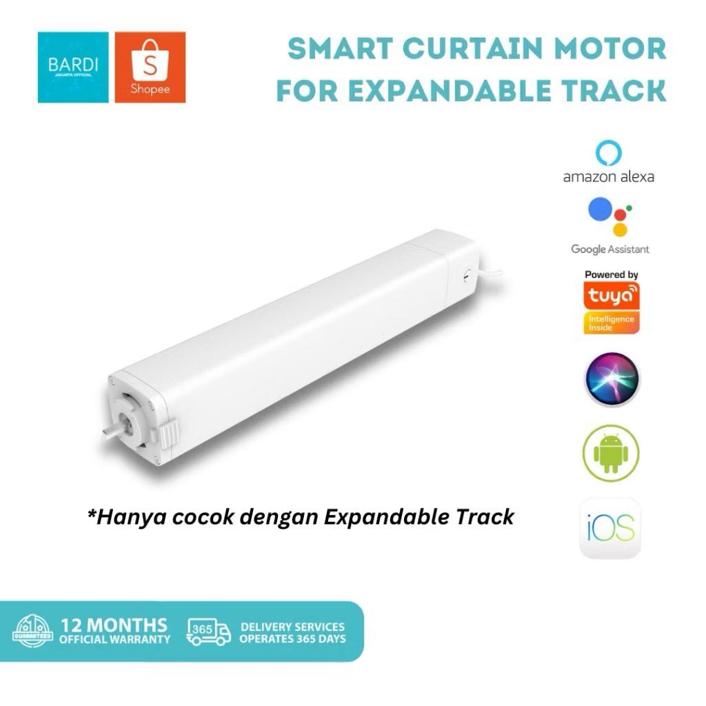BARDI Smart Curtain Motor for Expandable Track