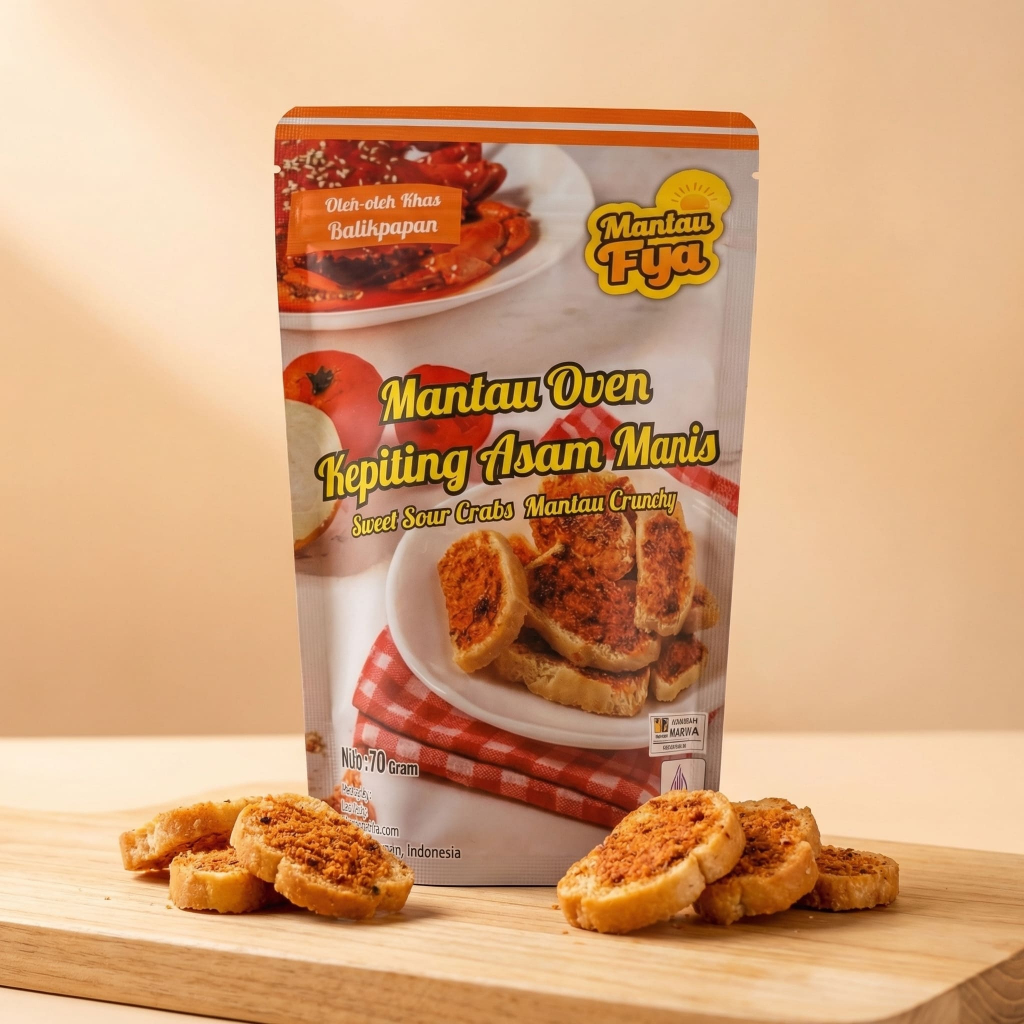 Mantau Kepiting Asam Manis Mantau Oven Oleh Oleh Kalimantan Snack Cemilan