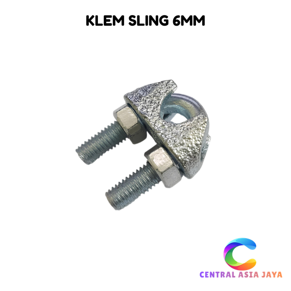PROMO GROSIR Kuku Macan Wire Rope Clip 6mm Clamp Klem Sling Pengikat Tali Kawat Baja Kabel Seling Sl