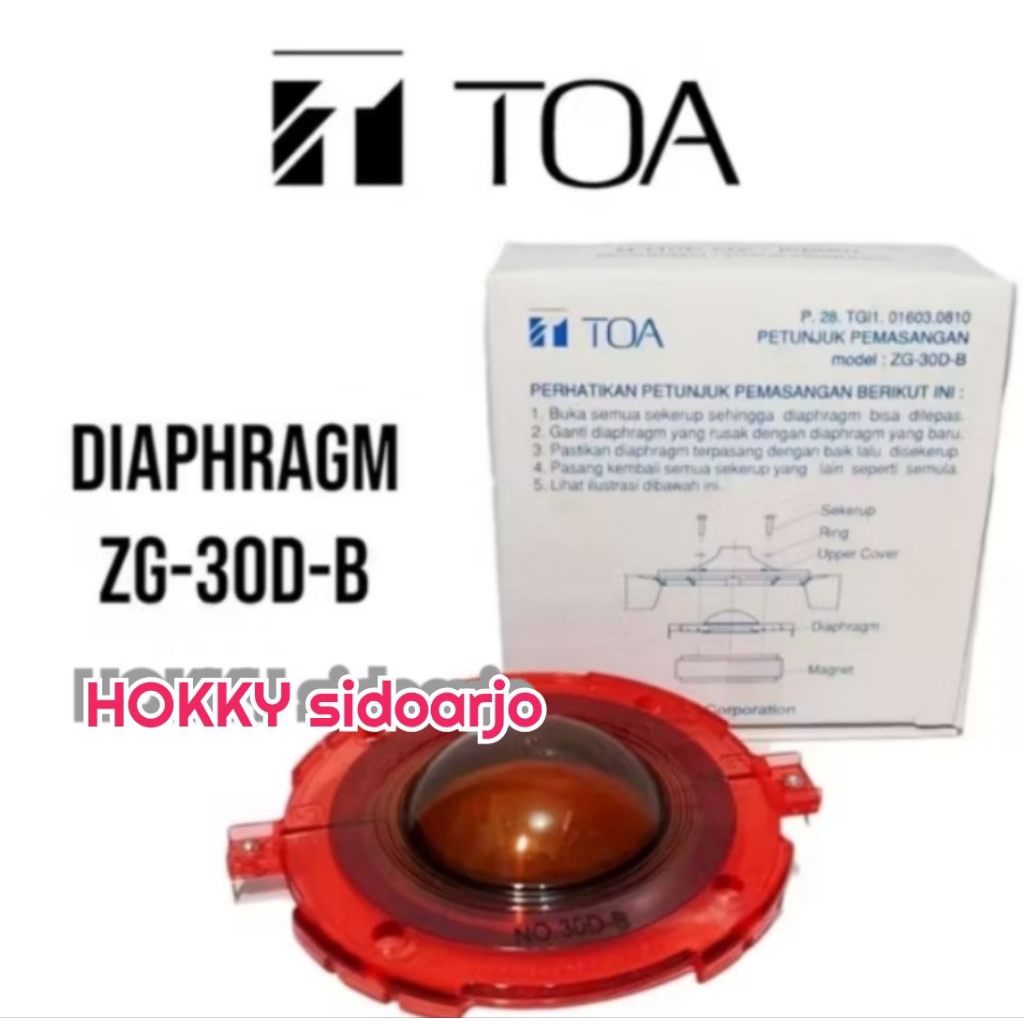 Spul Spool TOA 50 Watt Original ZG-30D-B 50W dan Spul Spool TOA Pengeras Suara 25 Watt ZG-30D-A Orig