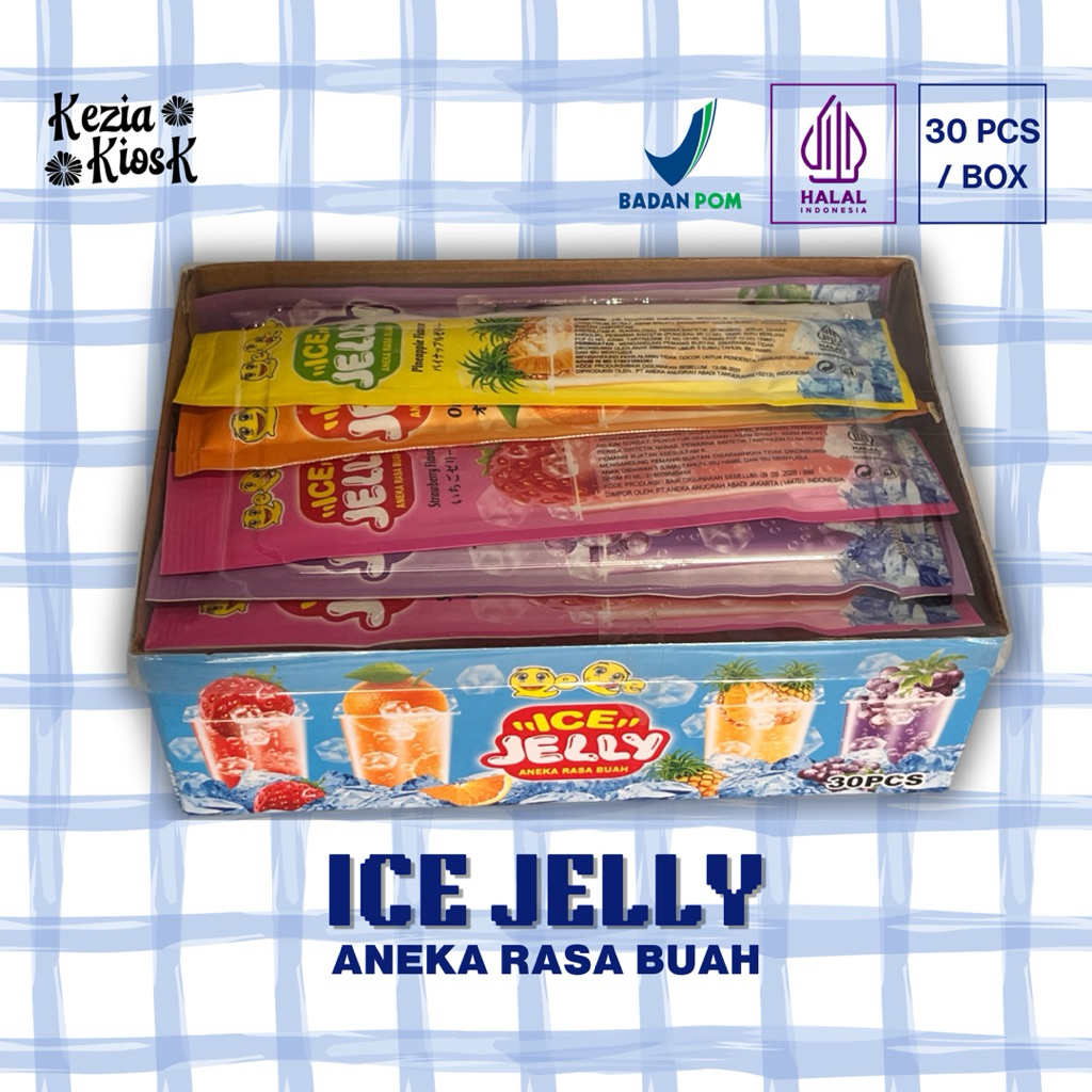 QeQe - ICE JELLY ANEKA RASA BUAH IS 30 PCS