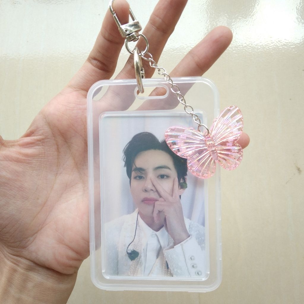 Cahol Transparan Plastik PhotoCard Holder KPOP Cahol KPOP Free PC Gantungan Cahol Gantungan PC Holde