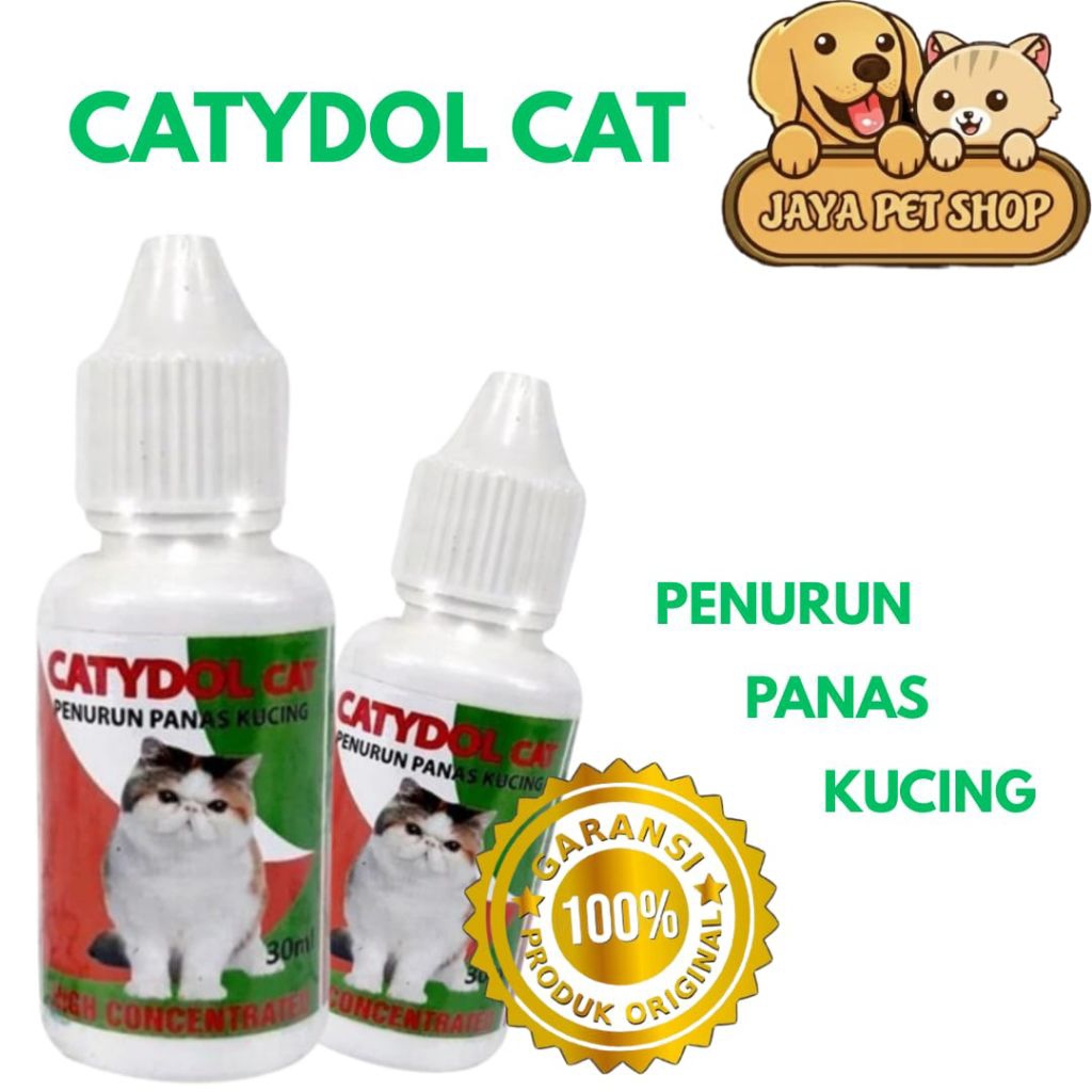 Catydol Cat 30 ml Obat Sakit Panas Penurun Demam Meriang Bersin Kucing
