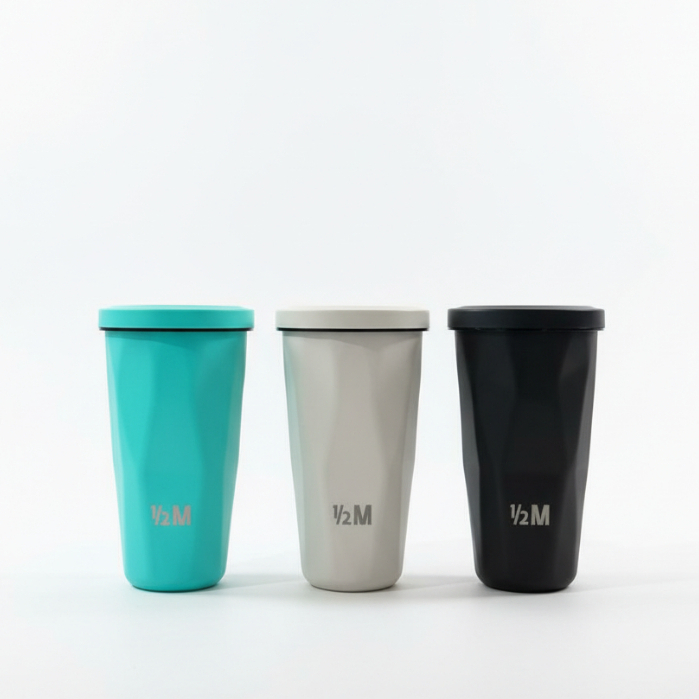 Tumbler Stainless Steel 1/2 half milion Ori Makkah Madinah 550ml - Anti Tumpah, Mudah Dibersihkan, P