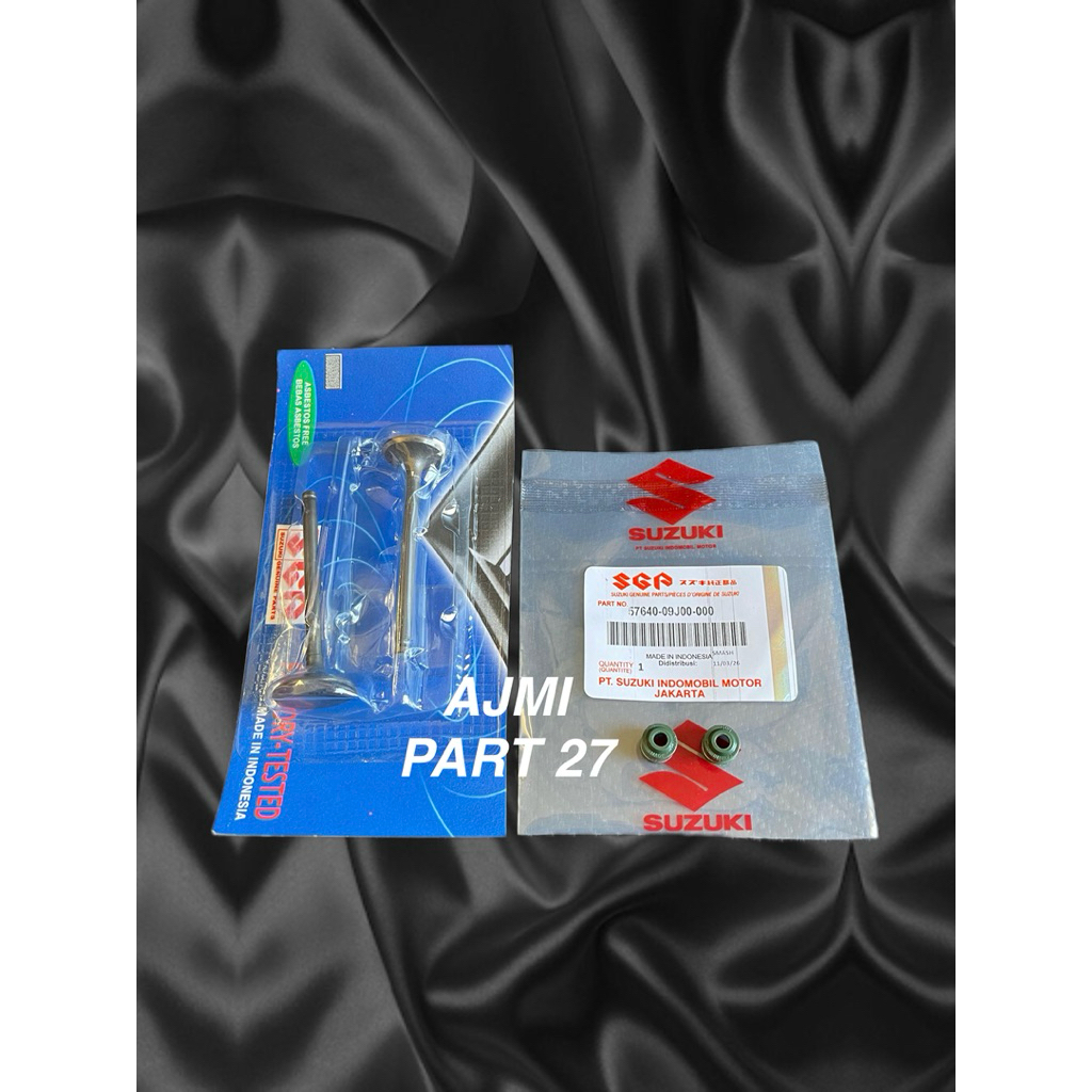 Klep Set IN EX + Sil klep Suzuki Spin 125,Skydrive,Skywave,Hayate ORI