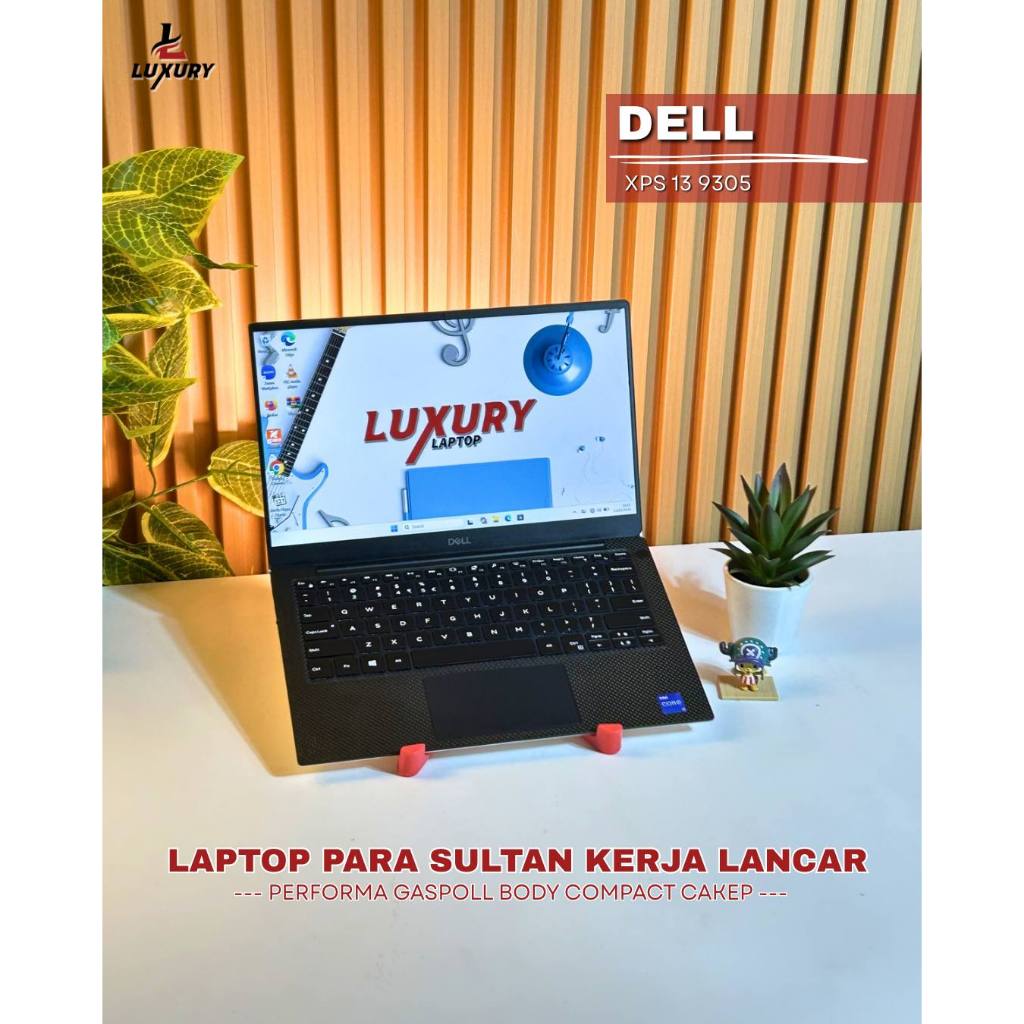 LAPTOP DELL XPS 13 9305 SLIM 11TH GEN CORE I7 RAM 16GB LPDDR4 SSD 256GB BACKLIGHT FINGERPRINT SECOND