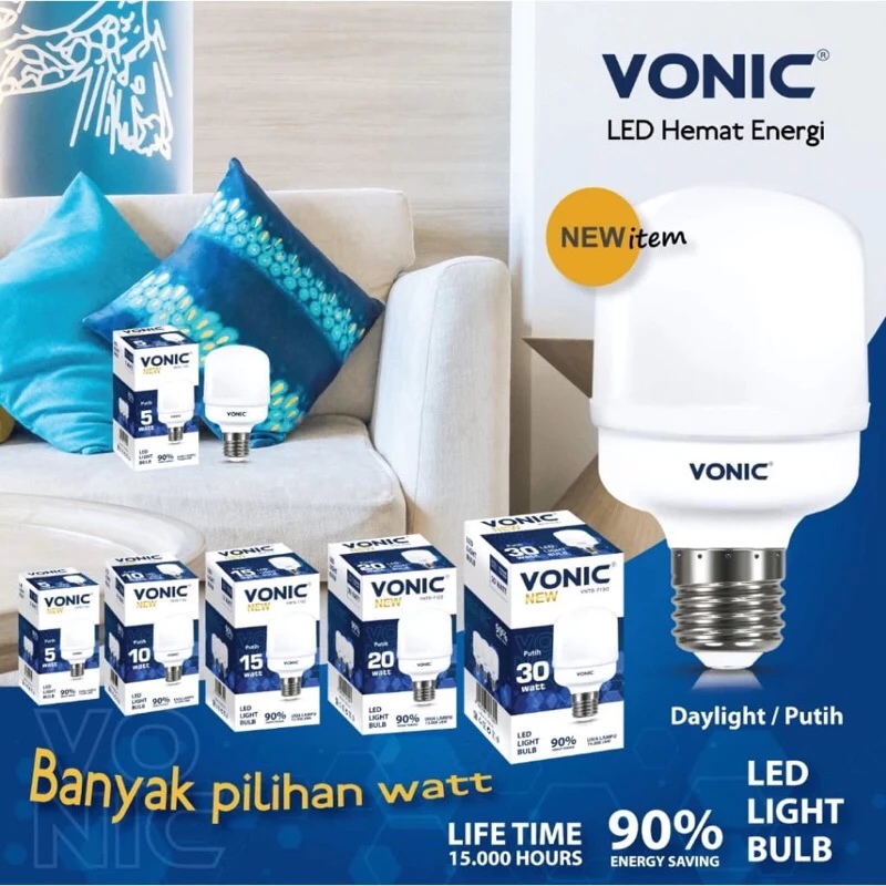 Lampu LED Bohlam Cahaya Terang Vonic Pro