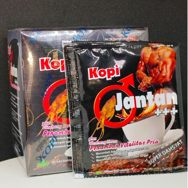 10 Sachet Kopi Extra Jantan Max Original - Rasa Otentik, Kualitas , Praktis Dibawa