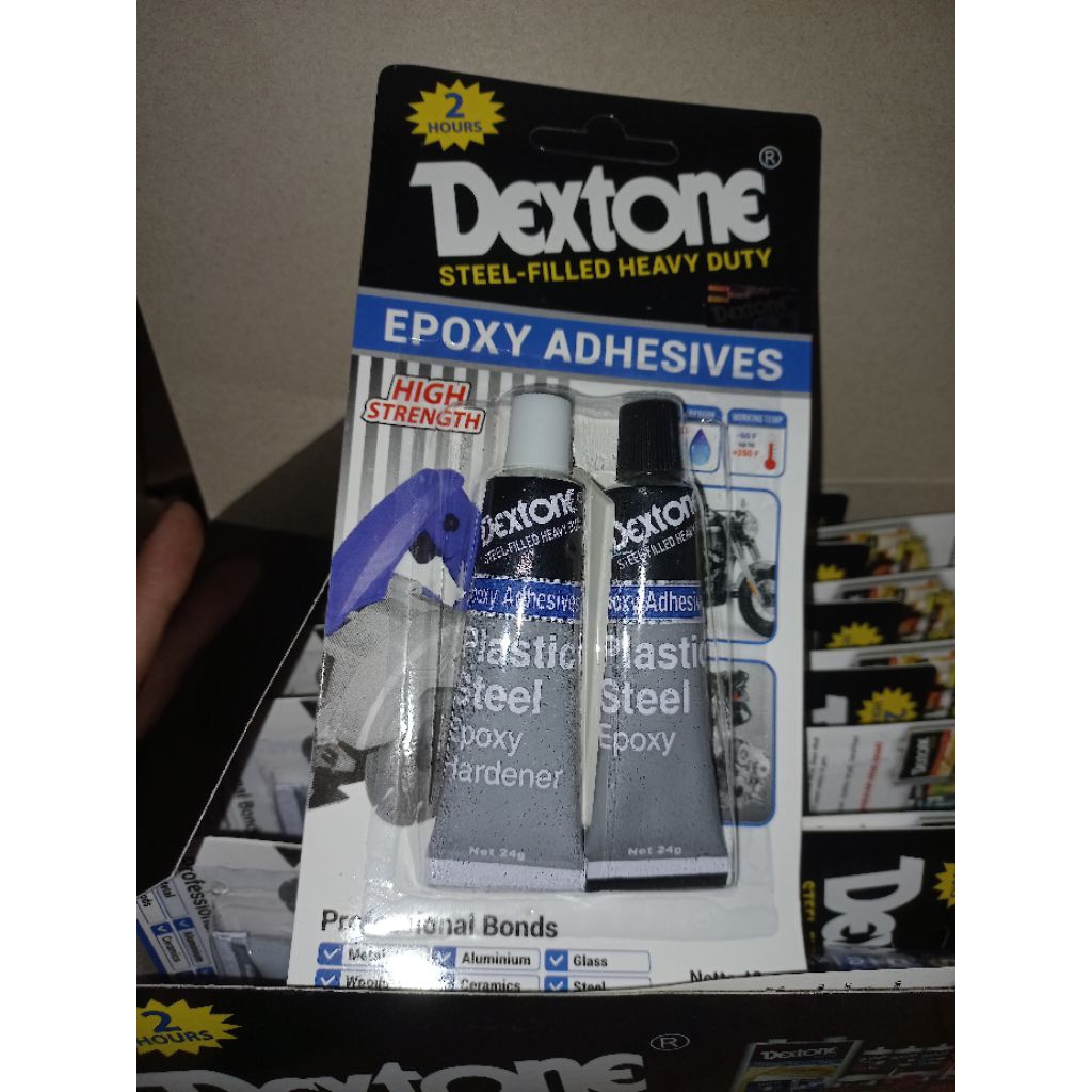 LEM BESI DEXTONE EPOXY ADHESIVE 2 JAM LEM BESI KAYU AKRILIK KERAMIK DLL