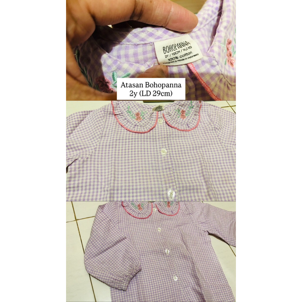 Preloved Baju Anak Perempuan Bohopanna Mooi Dll