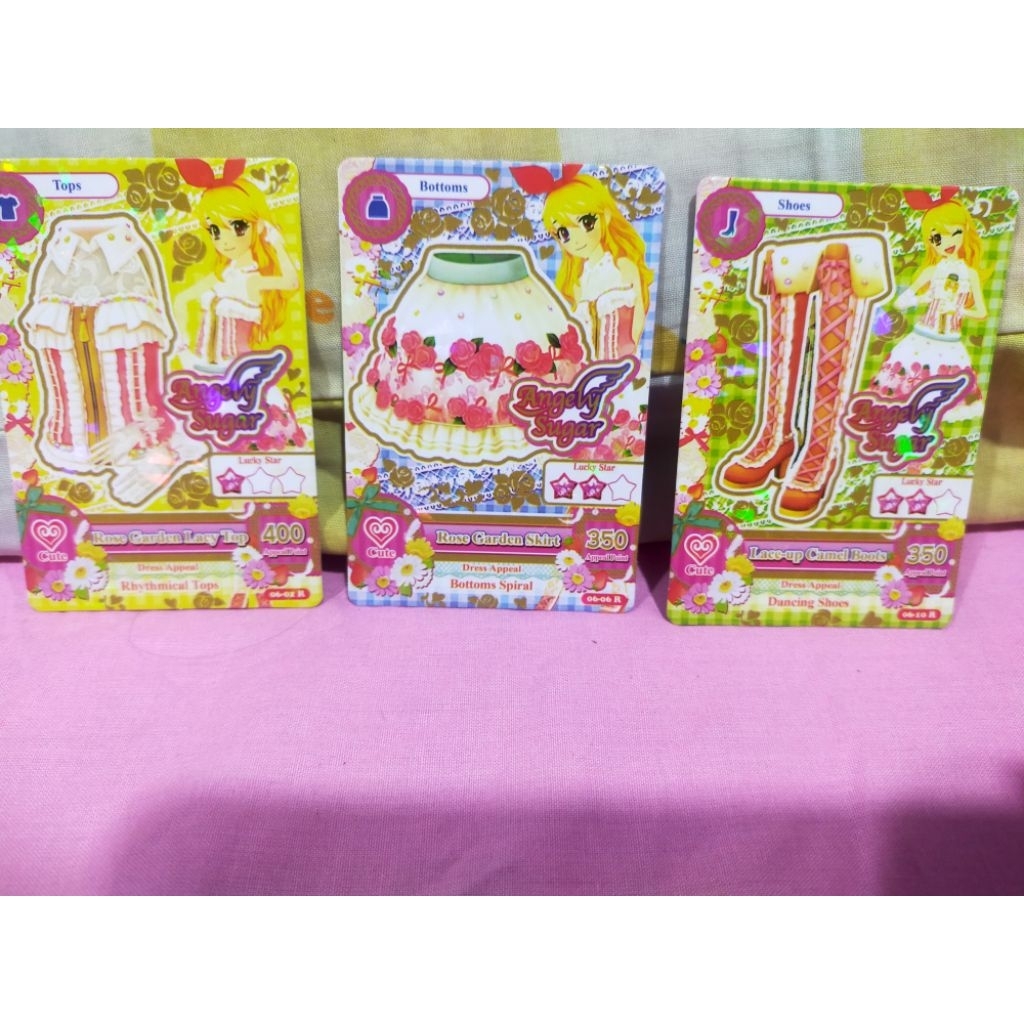 kartu aikatsu angely sugar rose set