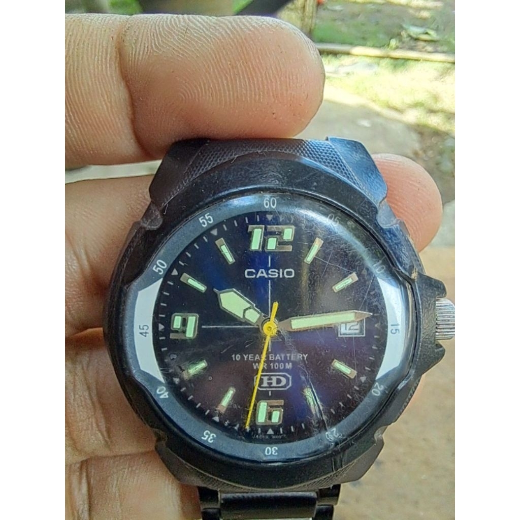 Jam tangan Casio HD MW 600 original hidup normal