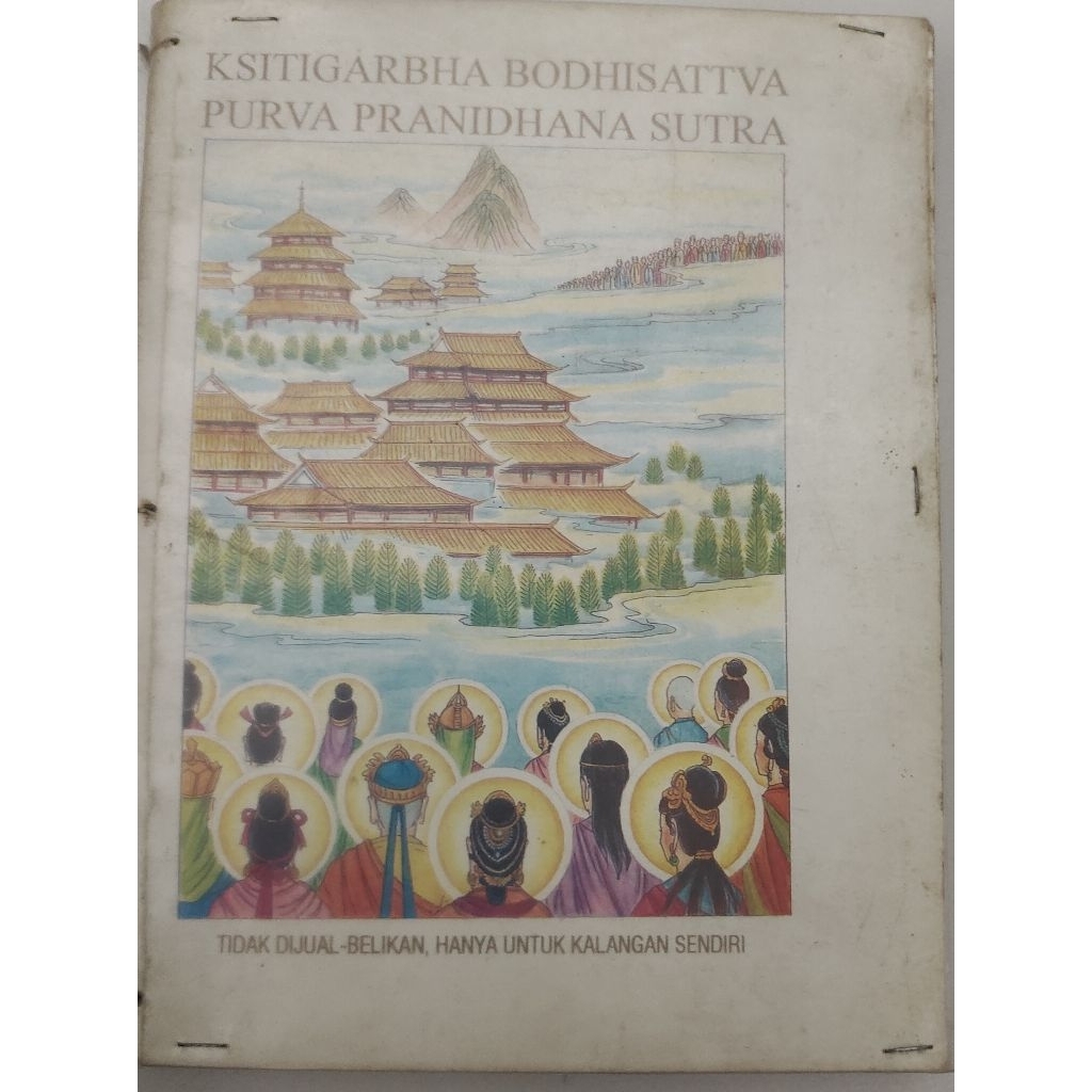 BUKU KSITIGARBHA BODHISATTVA PURVA PRANIDHANA SUTRA BEKAS ORIGINAL