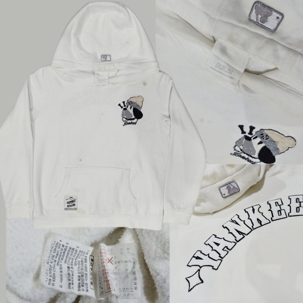 Hoodie NY Yankees MLB Putih (Original Brand FULL TAG LABEL) #hoodieyankes #hoodiemlb #yankesoriginal