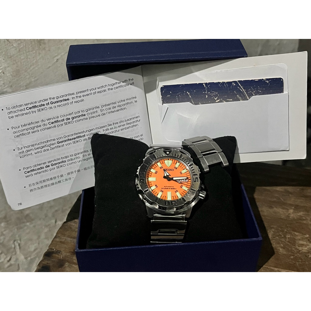 SEIKO MONSTER GEN 1 SKX781 Orenge dial Ultra rere item