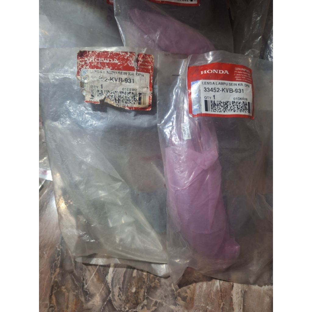 mika kaca lampu sein sen depan vario 110 karbu old lama agnes kanan kiri original ahm honda 33402 33