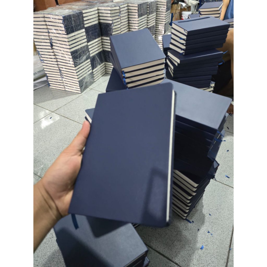 NotebookA5, Buku Tulis Custom, Buku Catatan Kerja, Buku Tahunan, Buku Kulit Custom