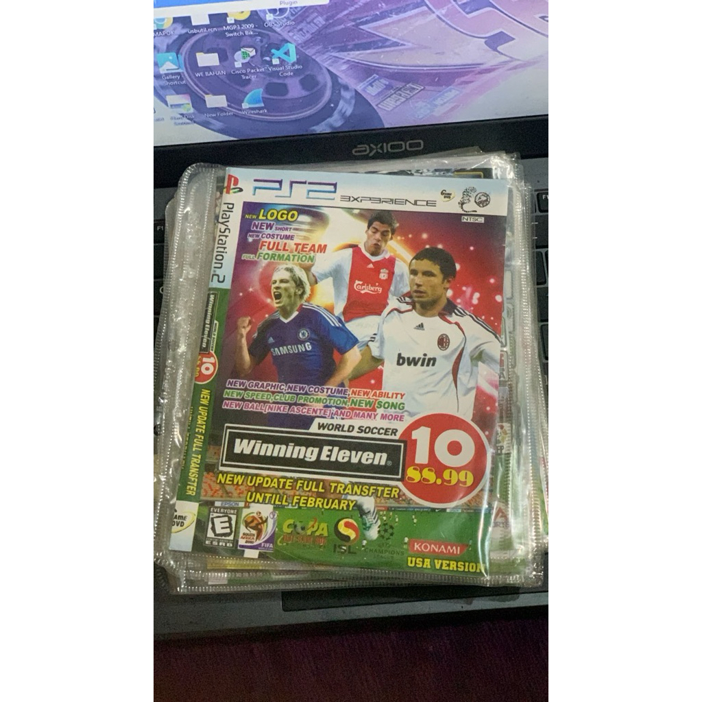Kaset PS2 Baru Kopian Pabrik Winning Eleven 10 88.99