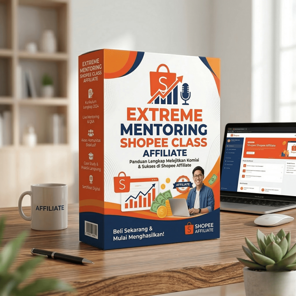 Ecourse Extreme Mentoring Shopee Class Affiliate - Panduan Lengkap Sukses Hasilkan Komisi