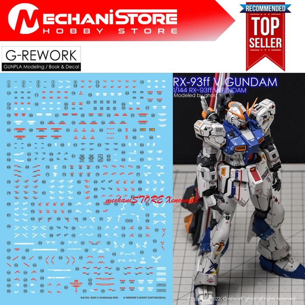 Water Decal RG RX-933FF V Nu Gundam Fukuoka by G-REWORK