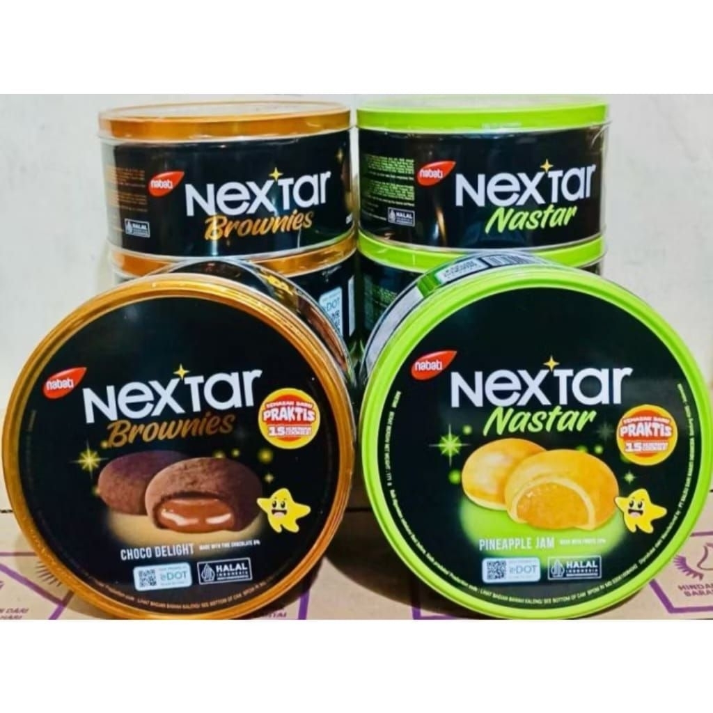 [Nextar Kaleng] Nextar Nastar Pineapple Jam & Nextar Brownies Cokelat