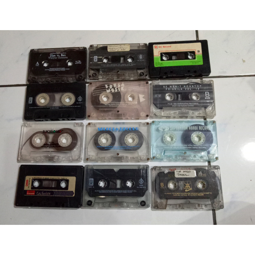 KASET INDONESIA TANPA COVER - PAKET 66 KASET