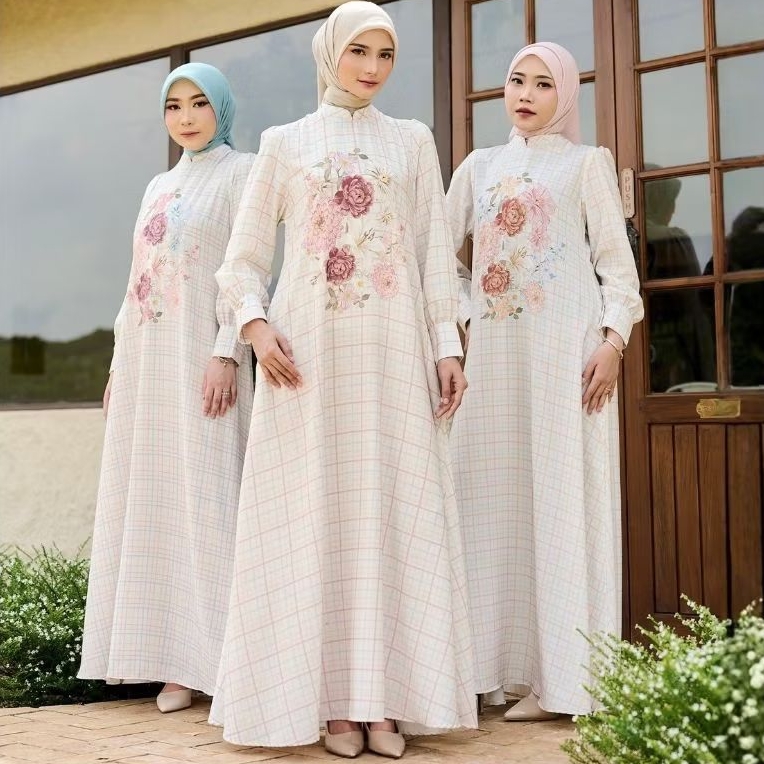 DYN - Audrey Dress DYN CLOTHINGLINE Gamis Silk Printing Premium