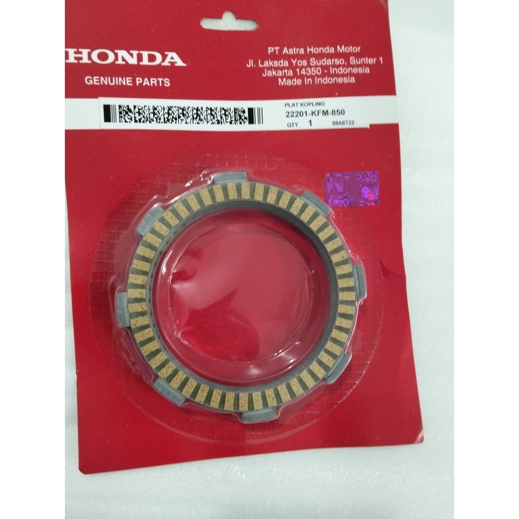 kampas kopling honda-22201-KPM-850-22201-MR8-000- CRF 150- VERSA -5PC- original