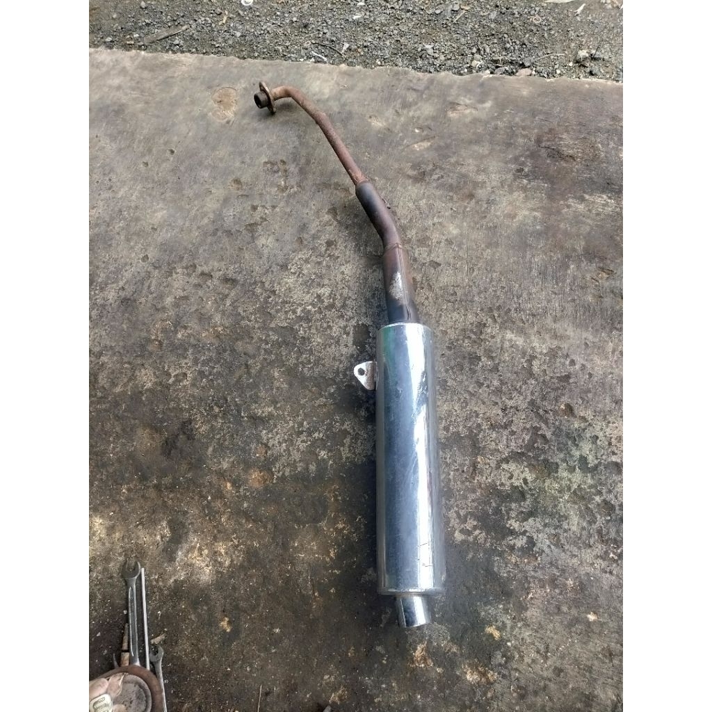 knalpot supra x 125 Batman original