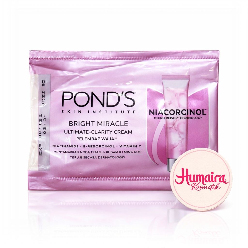 Ponds Bright Miracle Ultimate Clarity Cream Niasorcinol Sachet