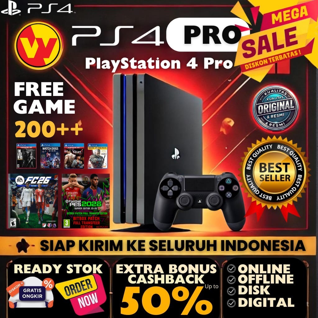 Ps4 PRO HEN ORIGINAL / PlayStation 4 Pro ORIGINAL HEN Fullgame Terbaru Bebas Request