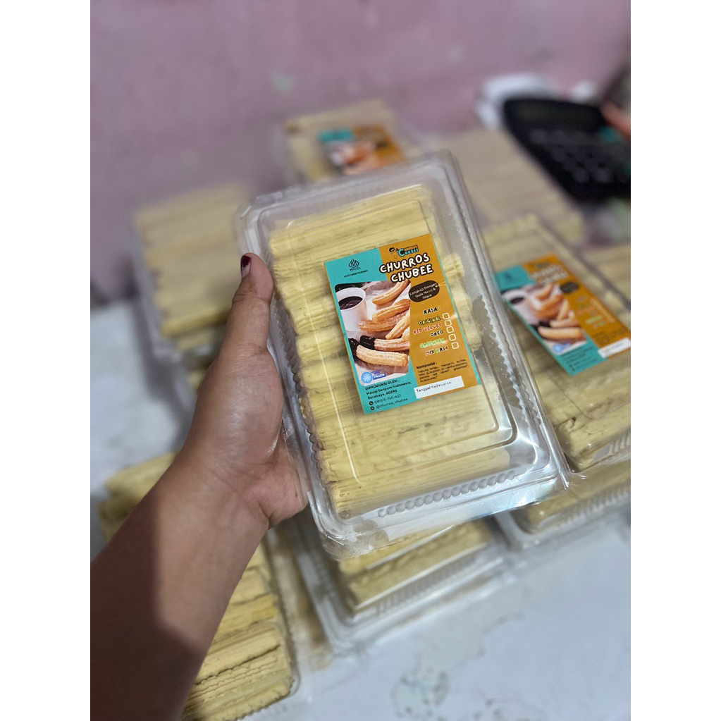 CHURROS ORIGINAL CHURROS CHUBEE RESELLER SUPLIER MURAH CUROS INSTAN ENAK VANILA CHURRO CURROS GLAZE