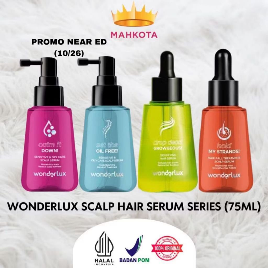 ** Mahkotacosmetic ** PROMO NEAR ED Wonderlux Scalp Hair Serum Series (75ml)