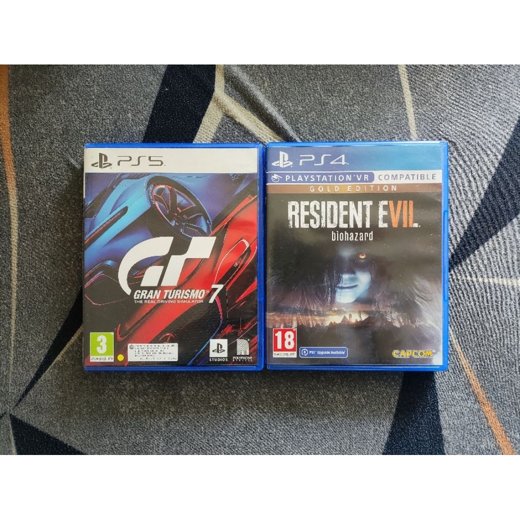 BD Gran Turismo 7 PS5 / Resident Evil 7 Biohazard PS4 Second Mulus