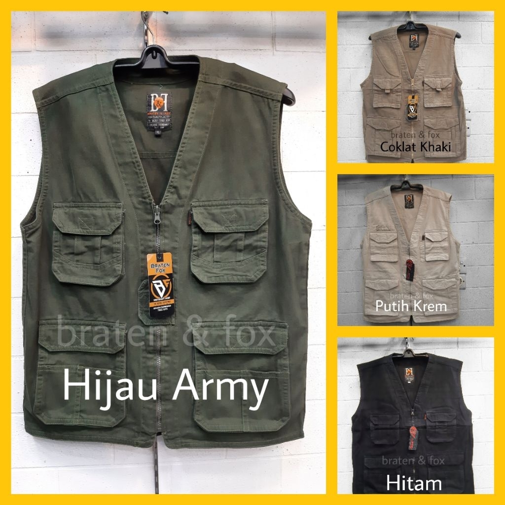 [JUMBO] Braten FoX BF Rompi Kanvas Kargo Katun Kanvas Lapangan