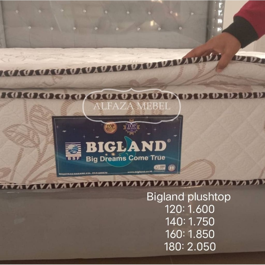 springbed bigland plustop Uk 180