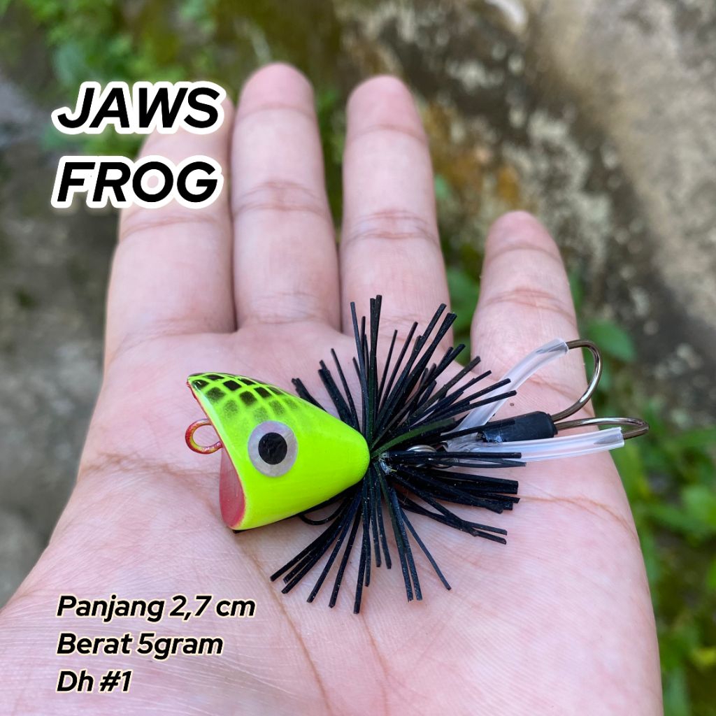 LURE JAWS FROG MINI 2,7 CM UMPAN CASTING GABUS TOMAN