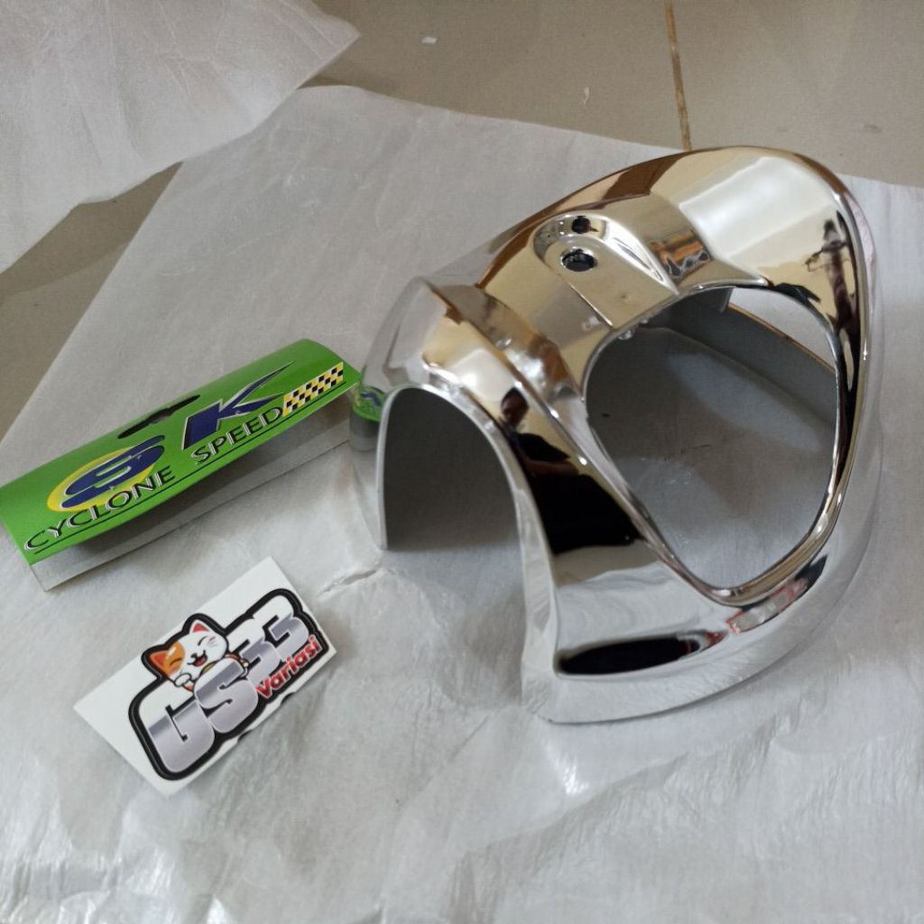 cover spedometer fino Thailand chrome cover dasi stang Fino Thailand chrome cover Fino Thailand