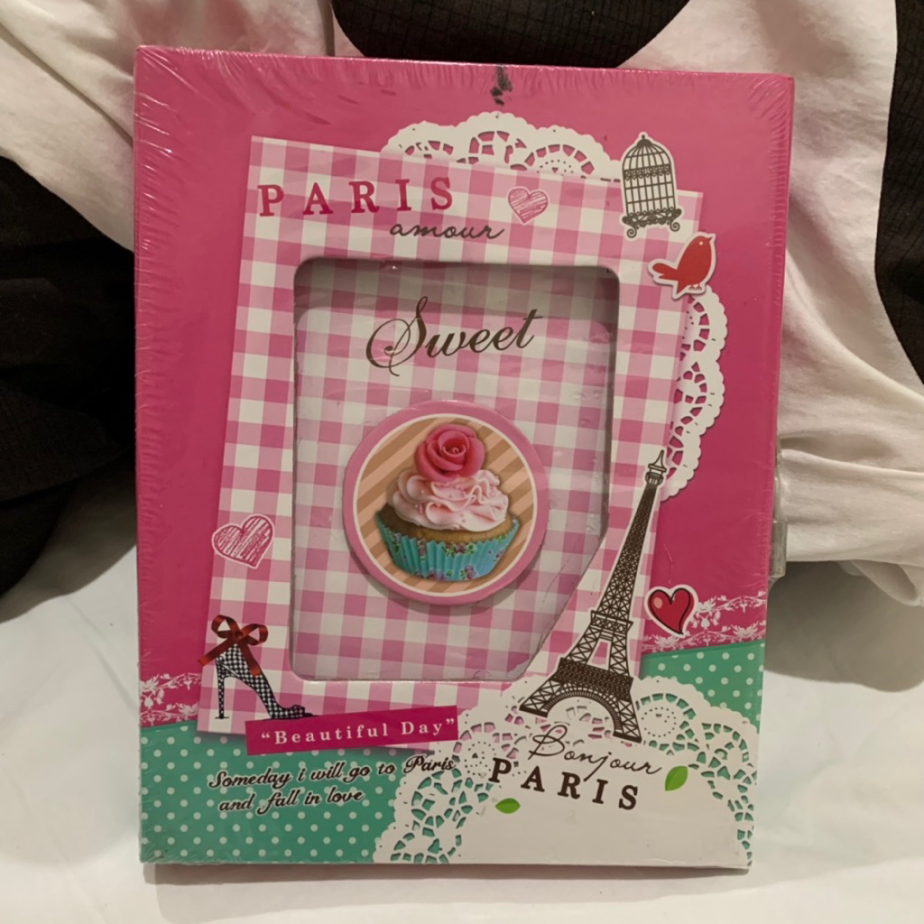 Buku Diary Gembok Kiky Bonjour Paris Ukuran A5