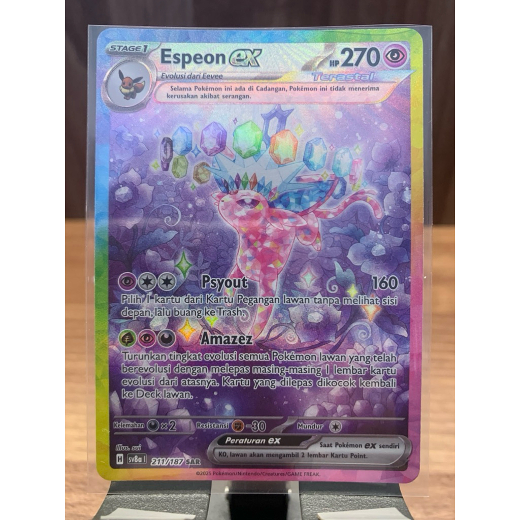 Pokemon TCG Kartu “SAR Espeon ex” versi indo ORI